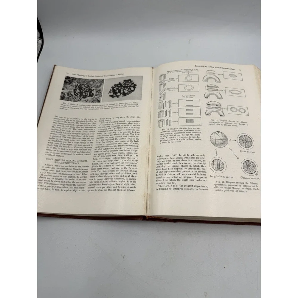 VINTAGE HISTOLOGY BOOK 4th Edition 1961 Illustrated Color Plates Cell Structure